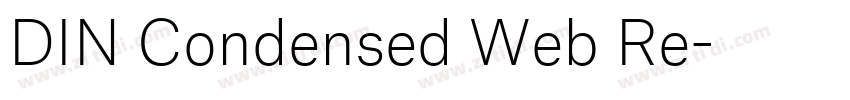DIN Condensed Web Re字体转换